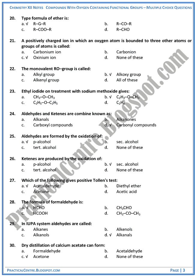 compounds-with-oxygen-containing-functional-groups-mcqs-chemistry-12th