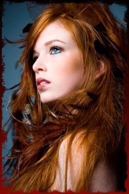 dark red hair girl