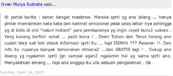 Pengalaman beli e-book Adsense Mentalis pengalaman beli ebook adsense mentalis