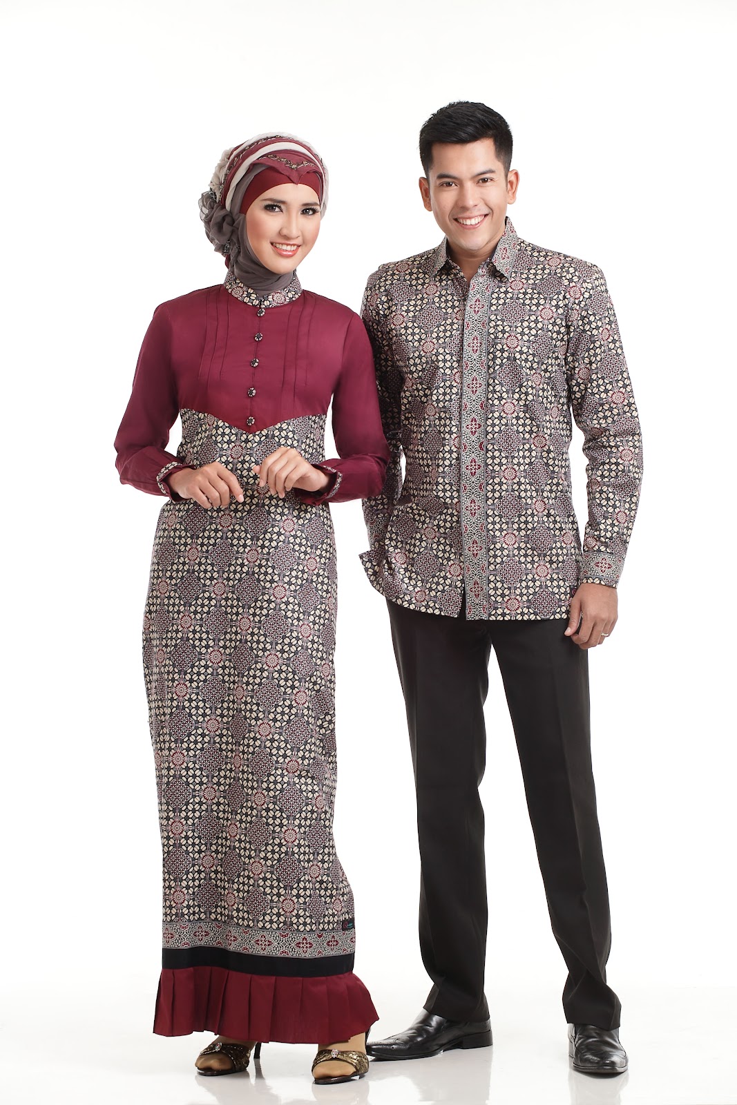 Contoh Model Gamis Batik Terbaru Baju Muslim Online