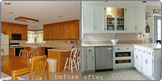 Favorite Paint Colors Painting Your Kitchen Cabinets Painting Oak Kitchen Cabinets White Before And After