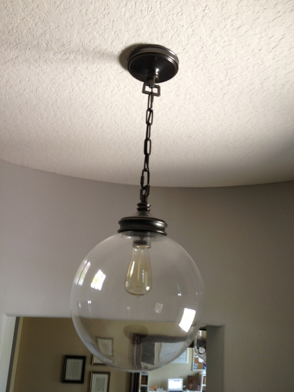 My Home Tour The First Year Overthrow Martha Pottery Barn Light