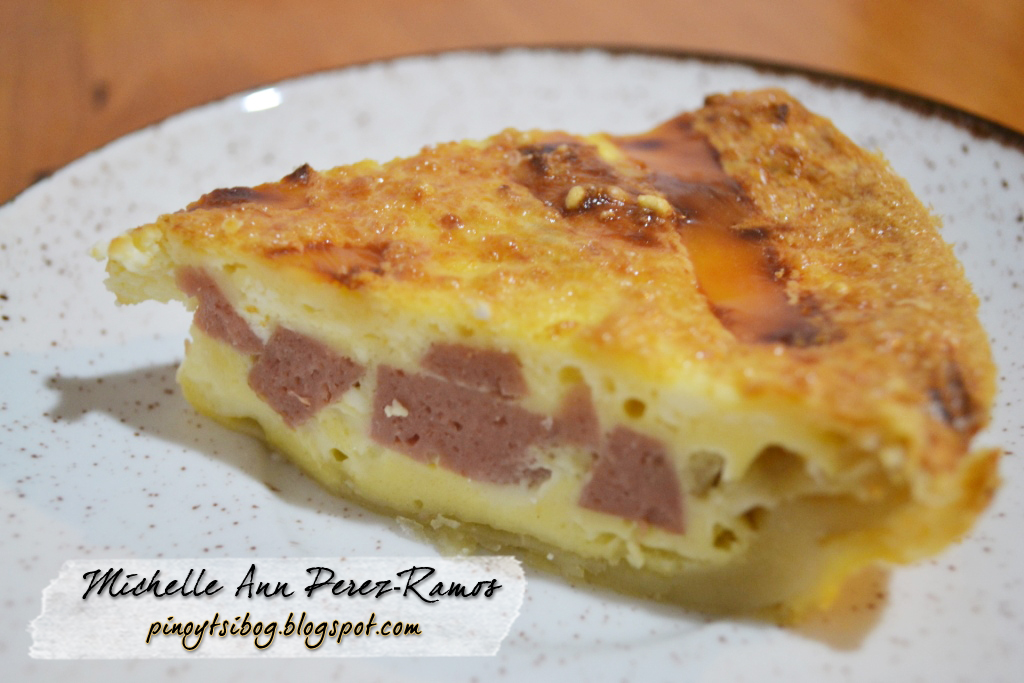 Pinoy Tsibog Luncheon Meat and Cheese Quiche