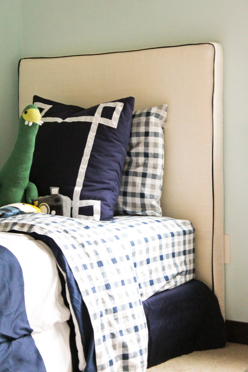 lovesome make it diy slipcovered headboard (with piping!)