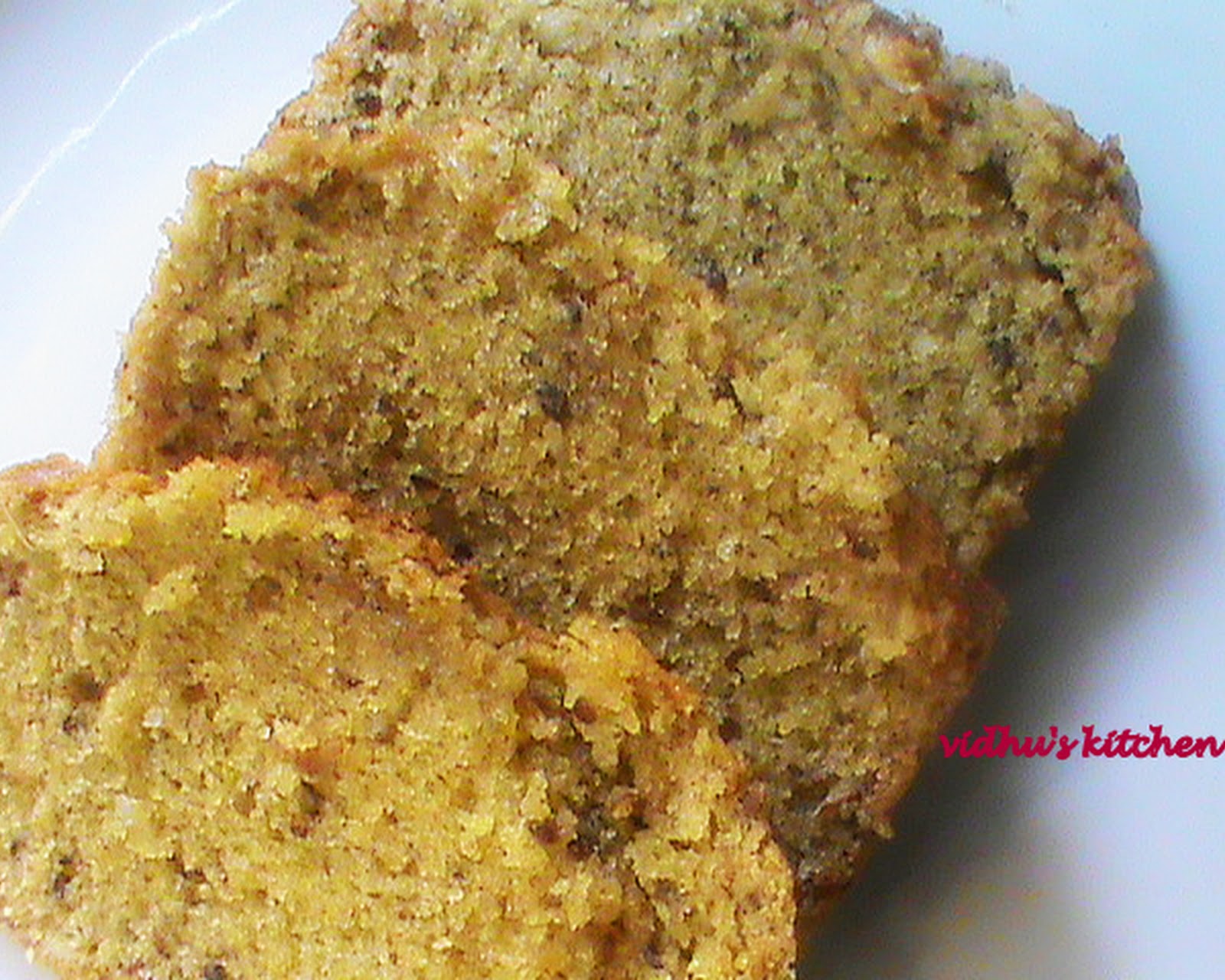 Vidhu's kitchen Eggless Pumpkin Flax seed Bread