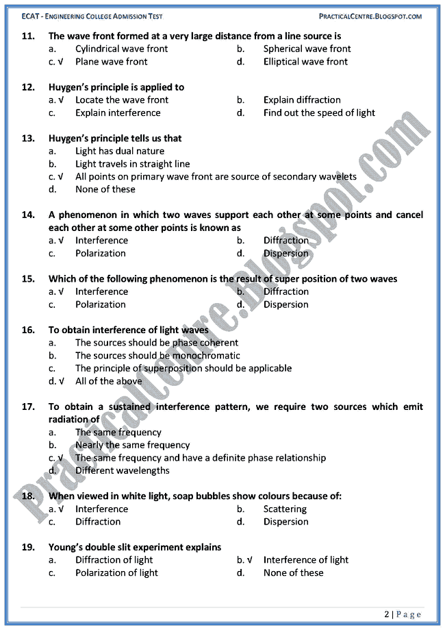 nature-of-light-ecat-preparation-mcqs-test-physics-engineering-admission-test