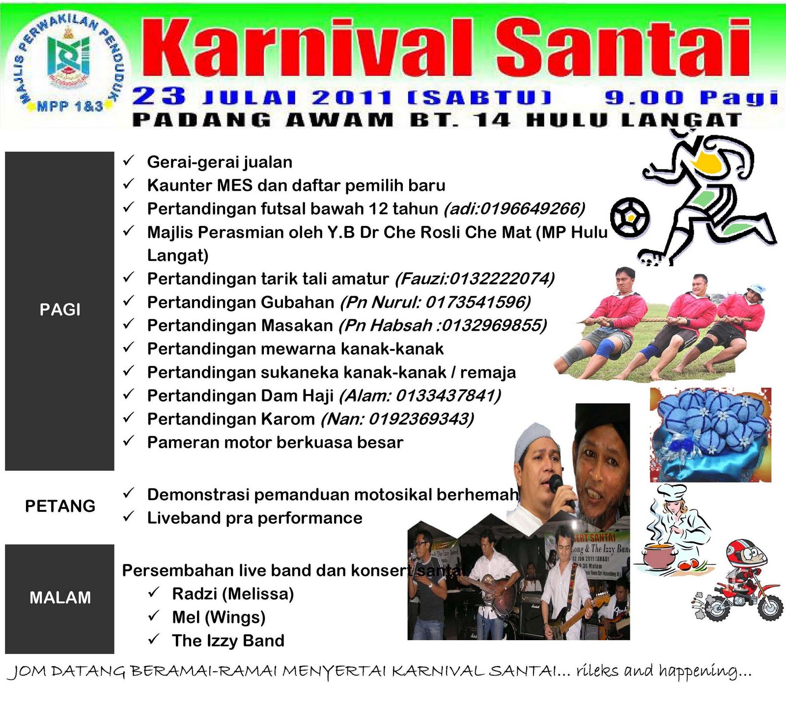 aturcara karnival santai