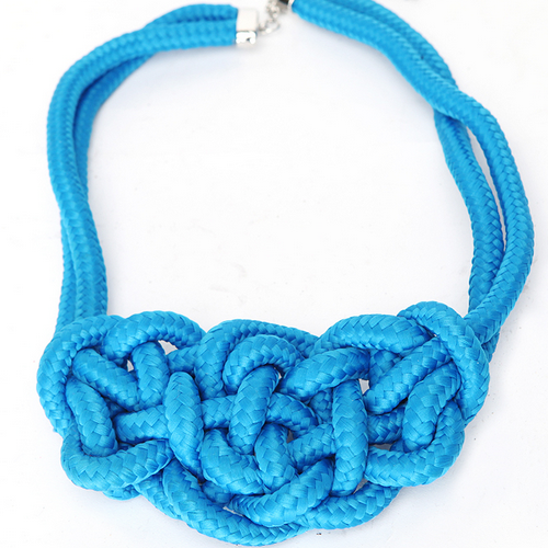 Neon Braided Rope Necklace