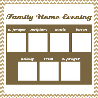 Family Home Evening Chart