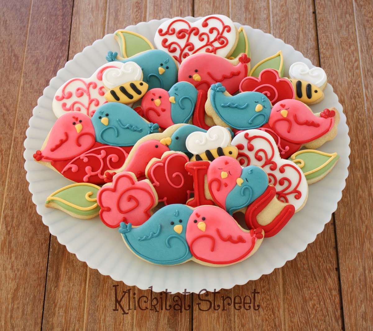 Love Birds Valentine Cookie Tutorial