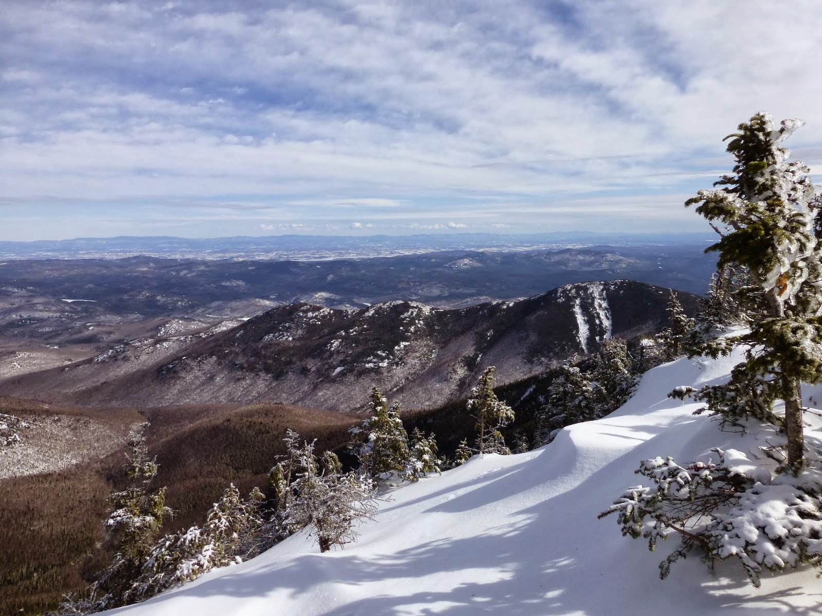 Off on Adventure Dix Mountain from Round Pond 2/23/14