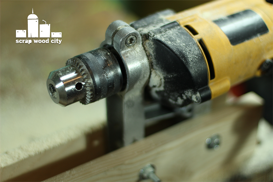 scrap wood city How to convert a drill press stand into a DIY lathe