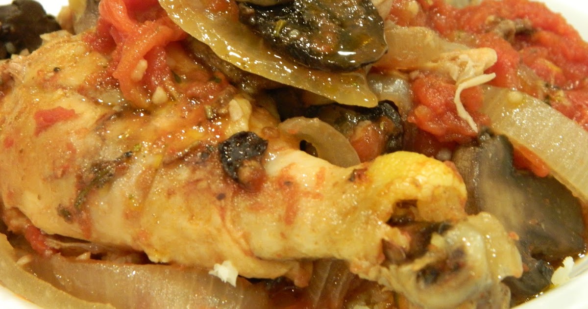 Primal Bites Slow Cooker Chicken Cacciatore w Cauliflower Rice
