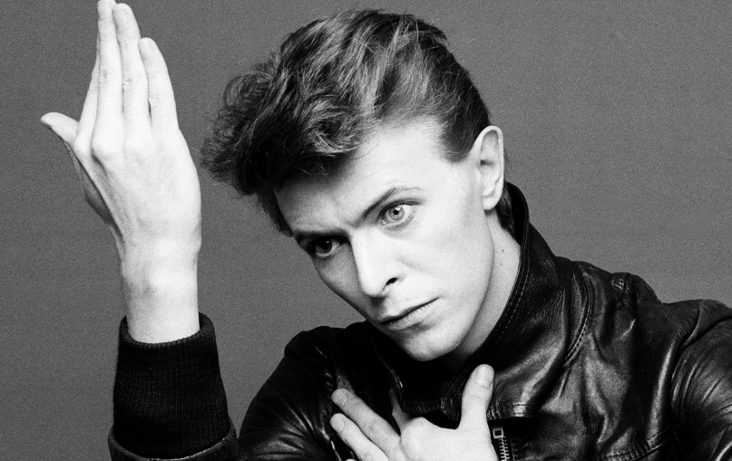 Bowie hand over face
