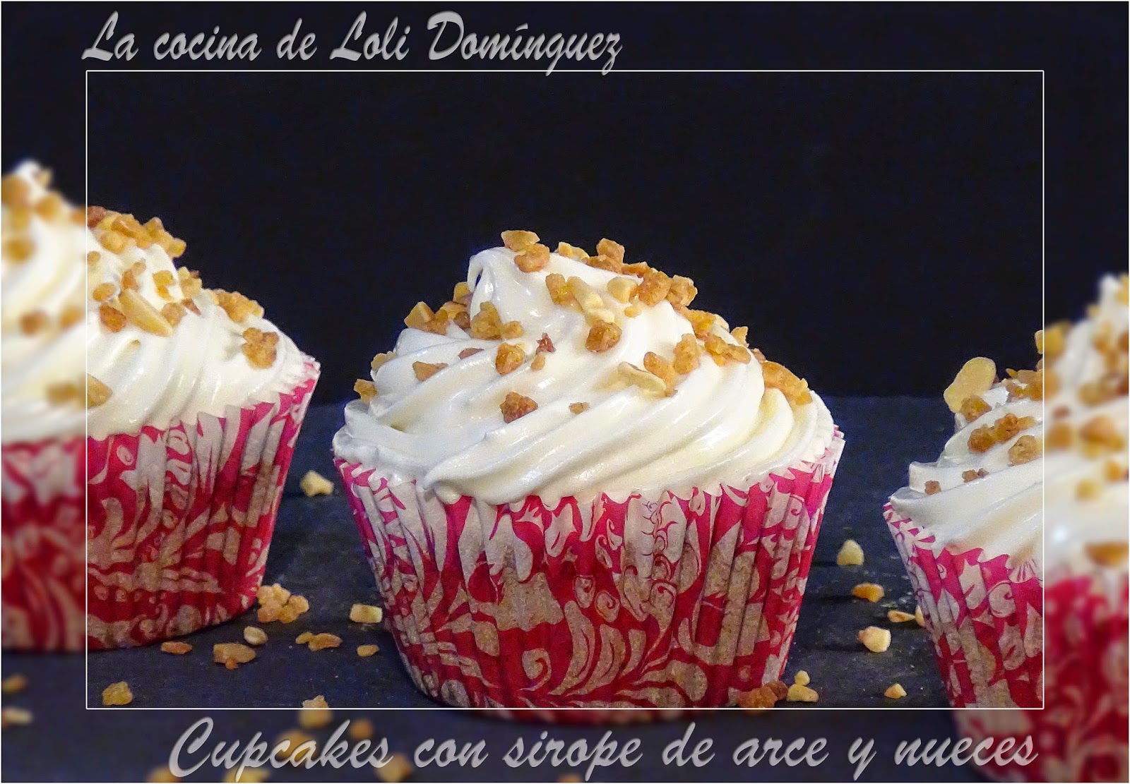 Cupcakes Con Sirope De Arce Y Nueces
