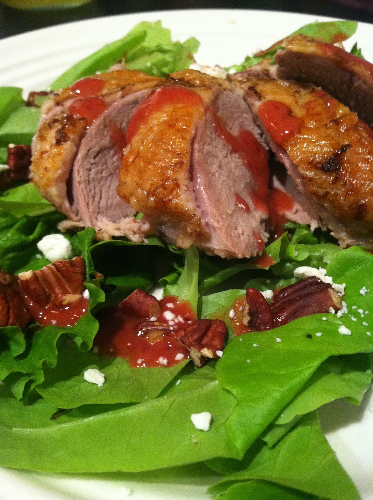 Queen of the Stone Age: Roasted Duck Salad with Berry Vinaigrette
