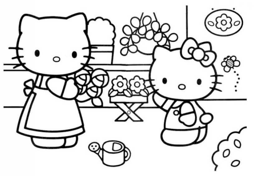 you can color it with your favorite colors they are choosing the most beautiful flowers to decorate their house - Pictures That You Can Color you can color it with your favorite colors they are choosing the most beautiful flowers to decorate their house - Pictures That You Can Color