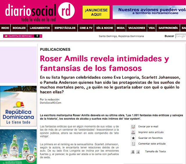 Diario Social RD | Roser Amills revela intimidades y fantansías de los famosos - Roser Amills, escritora mallorquina