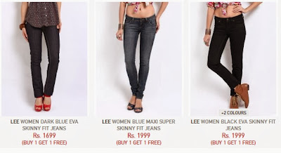 lee jeans myntra