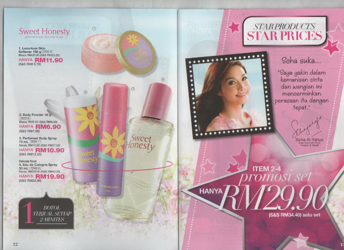 Perfume Sweet Honesty. Promotion 1 set RM 29.90!