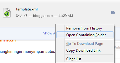 buka folder berkas untuk mengetahui folder tempat back up file disimpan