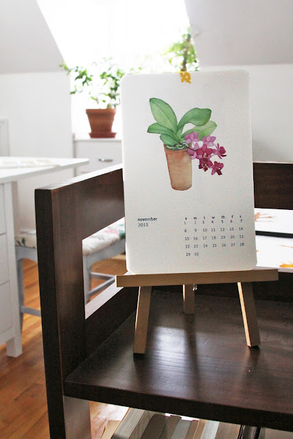 art studio, watercolor calendar, Anne Butera, My Giant Strawberry