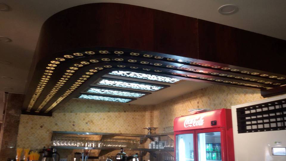 Modern Kitchen Bar With Gypsum Board Design Home Decor