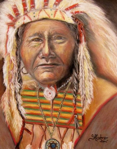 "Tells a Story",  Native American Indian