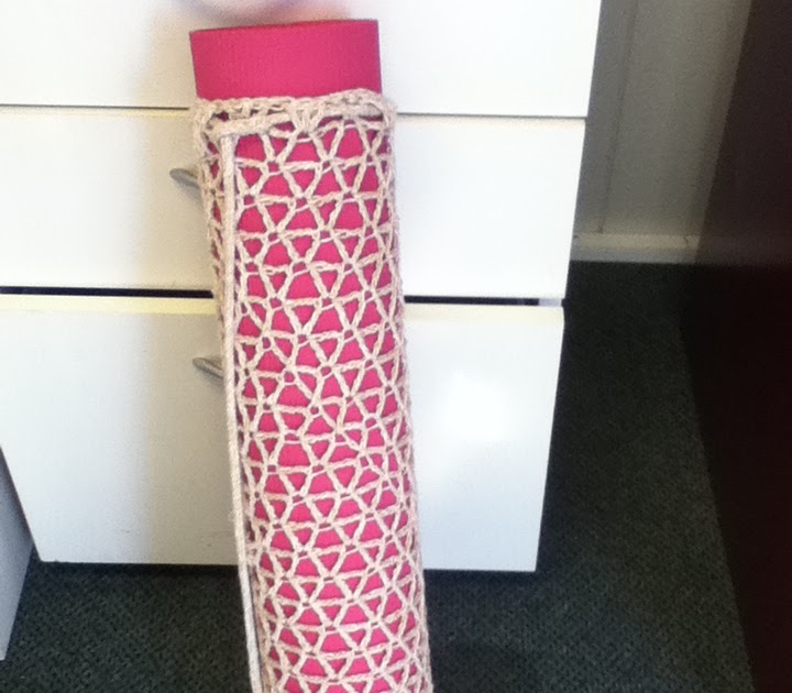 Yoga mat holder pattern shoulder sc continue working each st