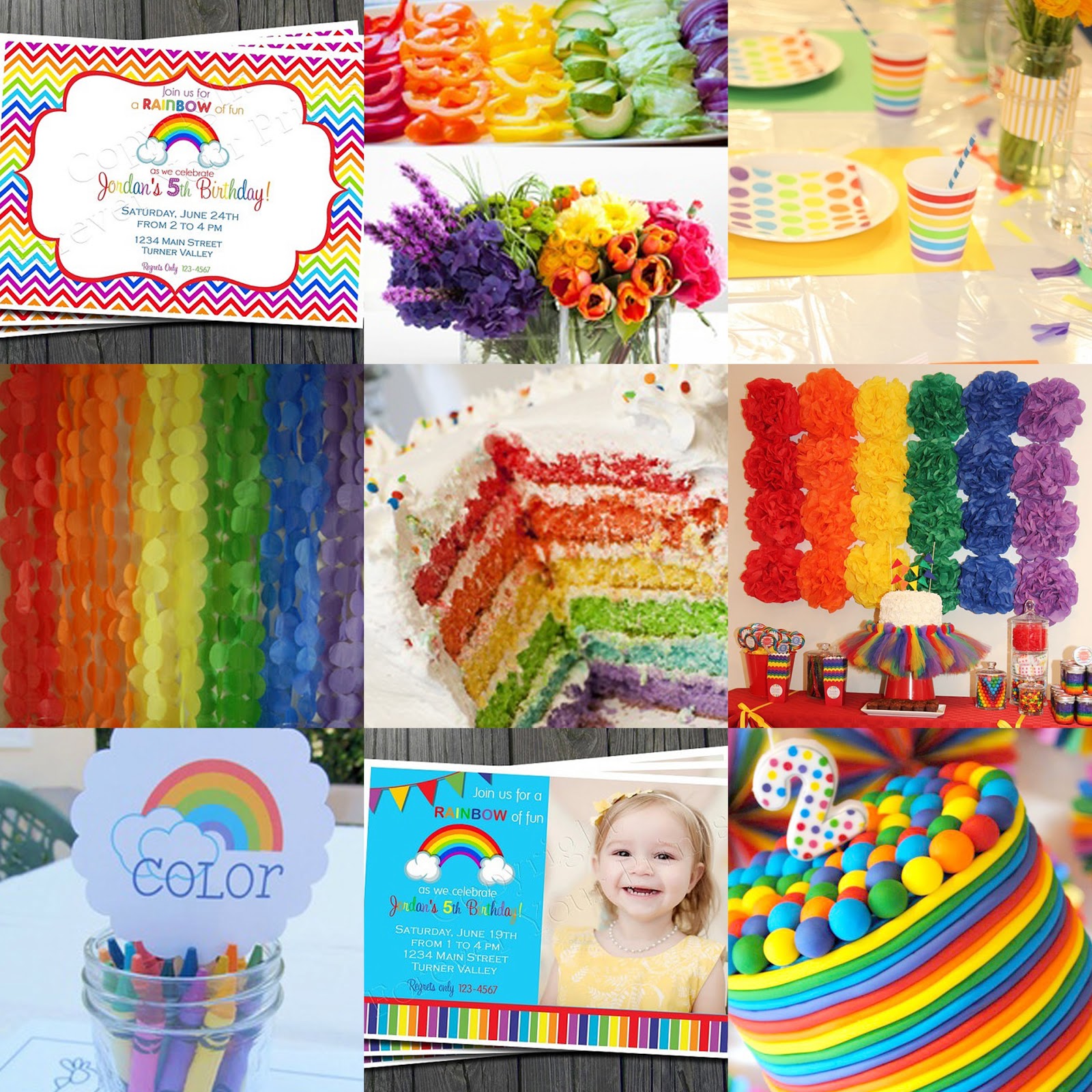rainbow themed party inspiration rainbow themed