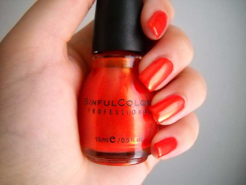 8. Sinful Colors Courtney Orange Nail Polish Shade - wide 11