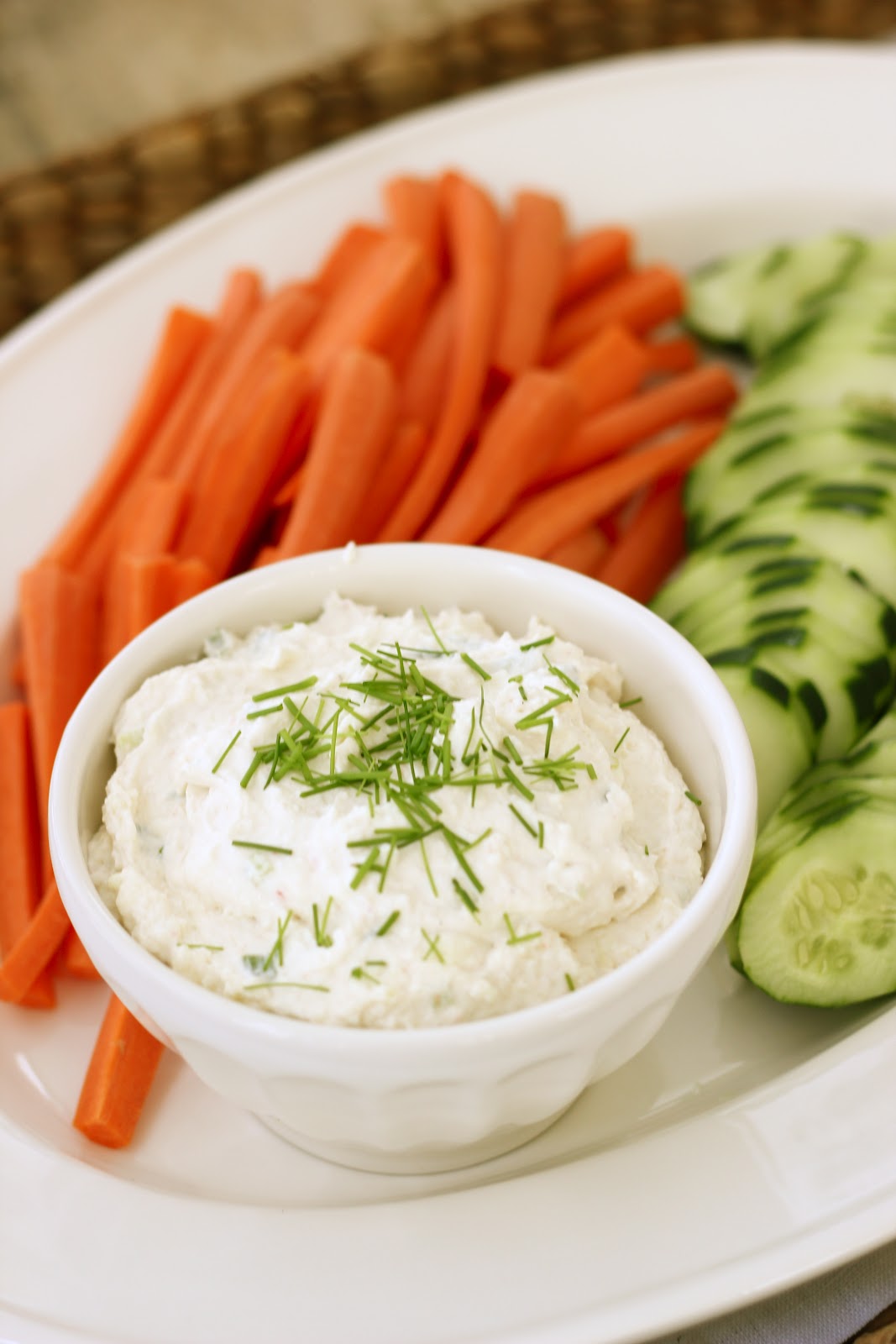 Jenny Steffens Hobick Creamy Crab Rangoon Dip with Vegetables