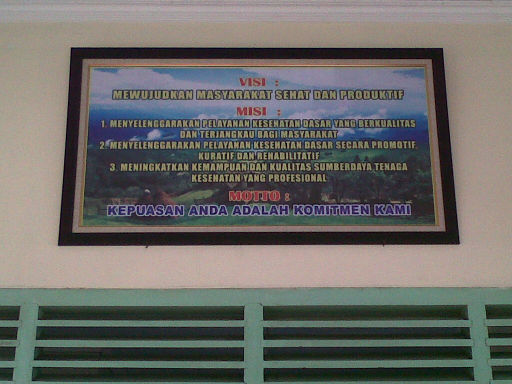 Puskesmas Karangrejo VISI MISI MOTTO