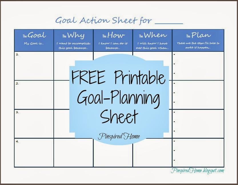 Printable Goal Chart