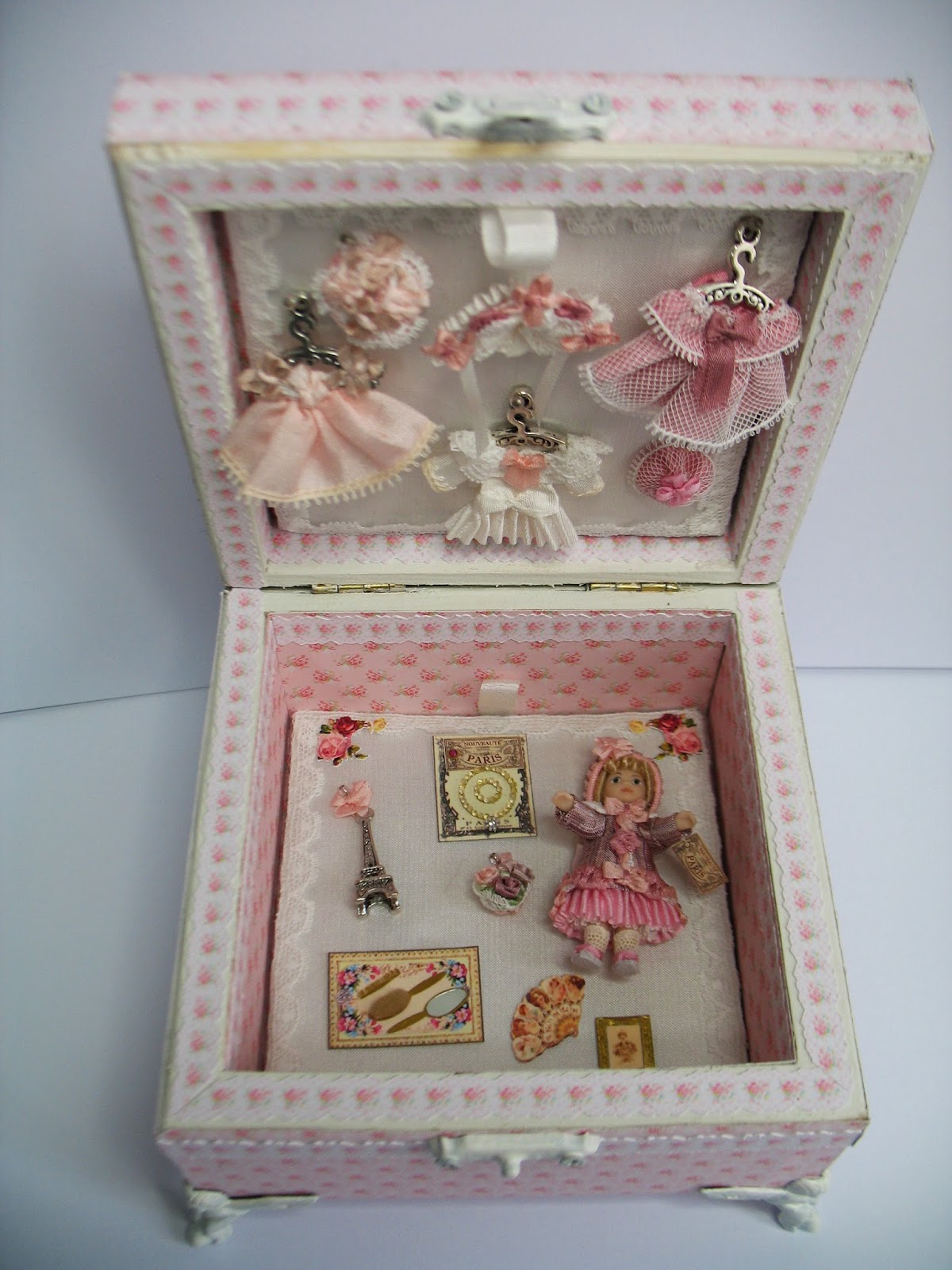 Details about   Antique Rare All Original Alpine Christmas Bisque Mignonette Doll Christmas Box