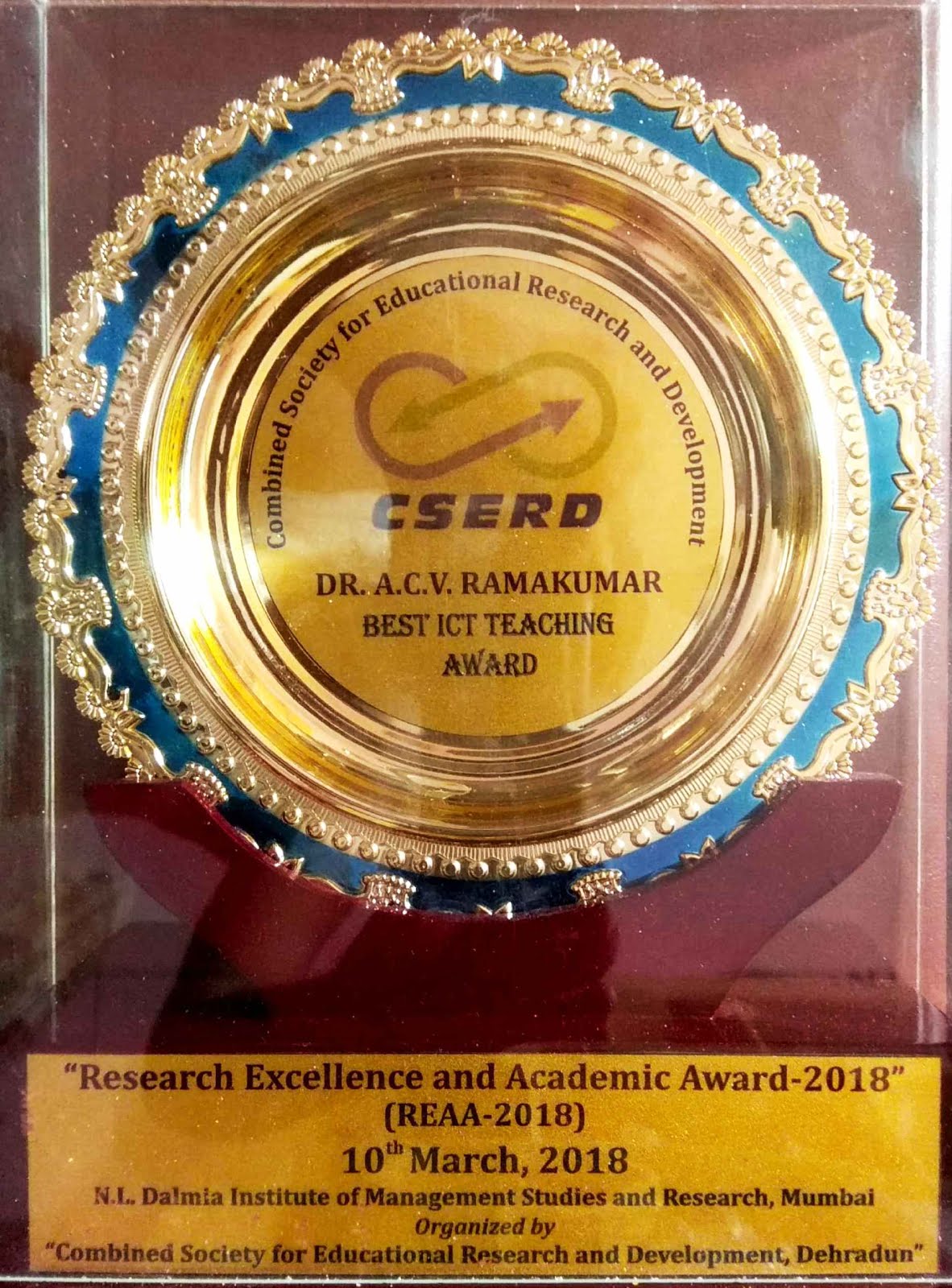 "BEST ICT TEACHING AWARD"