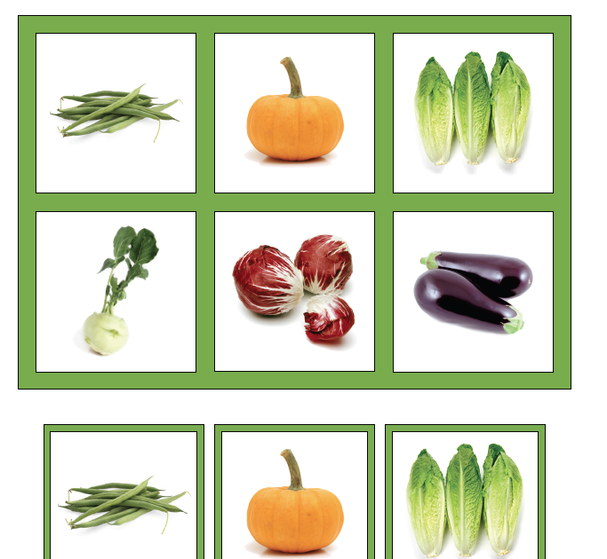 The Helpful Garden Vegetable Match Game