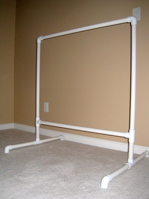 Pvc pipe for hanging clothes top