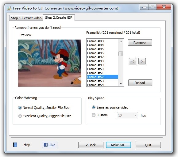 برنامج تحويل الفيديو الي صور متحركة Free Video To Gif Converter 2 0