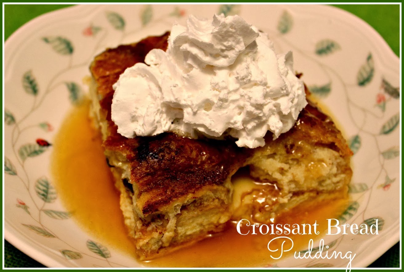 Sweet Tea and Cornbread Croissant Bread Pudding with Kentucky Bourbon