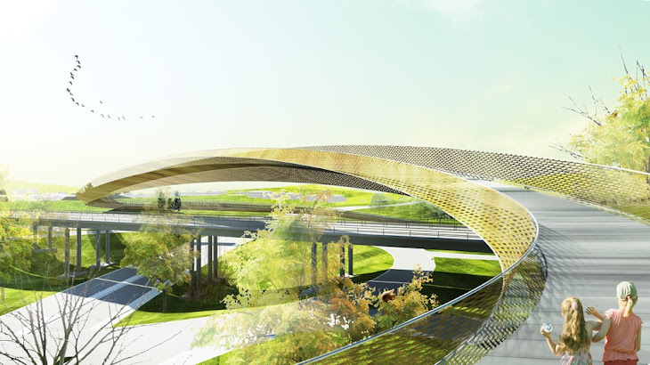 Sculptural Bridge by Erik Giudice Architects