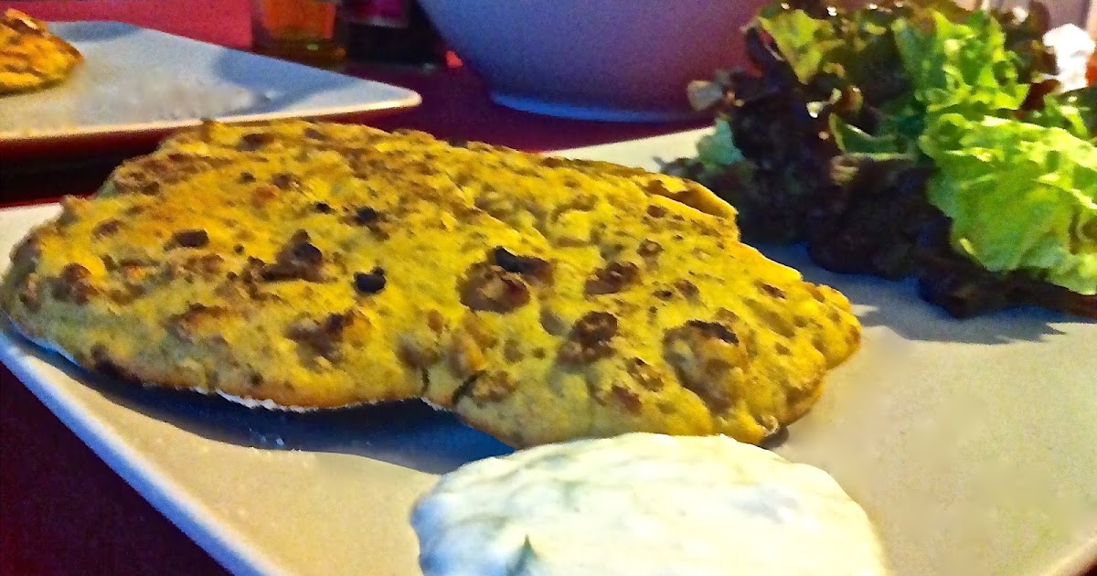 365 things I learned in my kitchen Stuffed Iraqi flatbread (khubz laham)