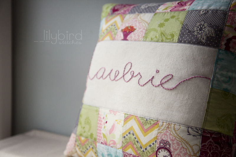 Hand Embroidered Pillows Part 2 » Tea & Brie Quilting. Sewing