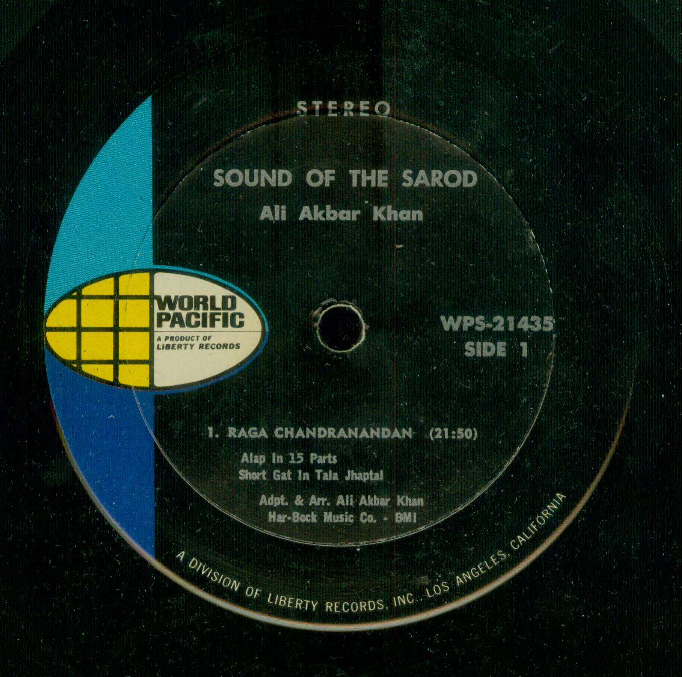 Oriental Traditional Music from LPs & Cassettes Ali Akbar Khan Sound