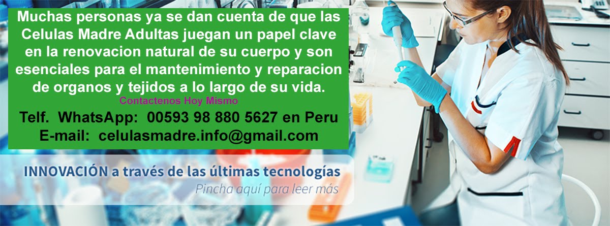 StemTech Peru. Telf. 00593 98 880 5627 Celulas Madre Peru Renovacion Celular con StemEnhance SE3    
