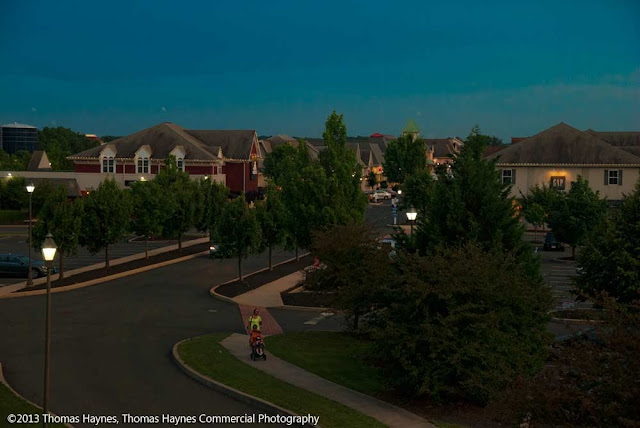 Outlets mall, Gettysburg, Penn., twilight photograph Outlets mall, Gettysburg, Penn., twilight photograph
