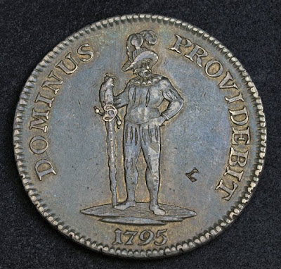 Coins Switzerland Berne Thaler 40 Batzen silver coin Münzen