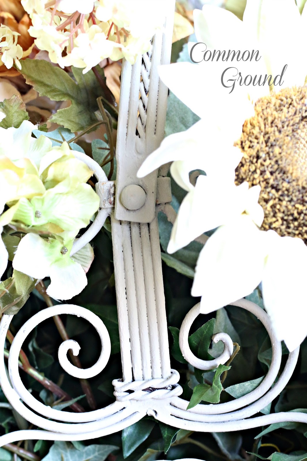 common ground Painting a French Metal Basket with Chalk Paint