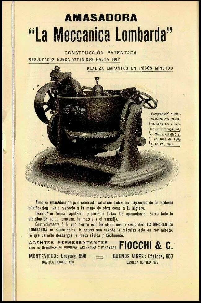 Amasadora La Meccanica Lombarda ( Fiocchi & C.) Amasadora La Meccanica Lombarda ( Fiocchi & C.)