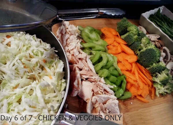 cleanse, chicken and vegetable stir fry